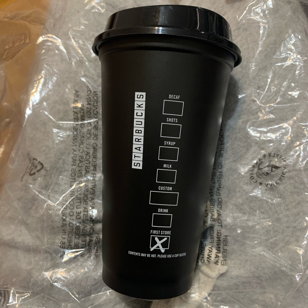 Starbucks® Black Tumbler and Store T-Shirt - Picture 4 of 8